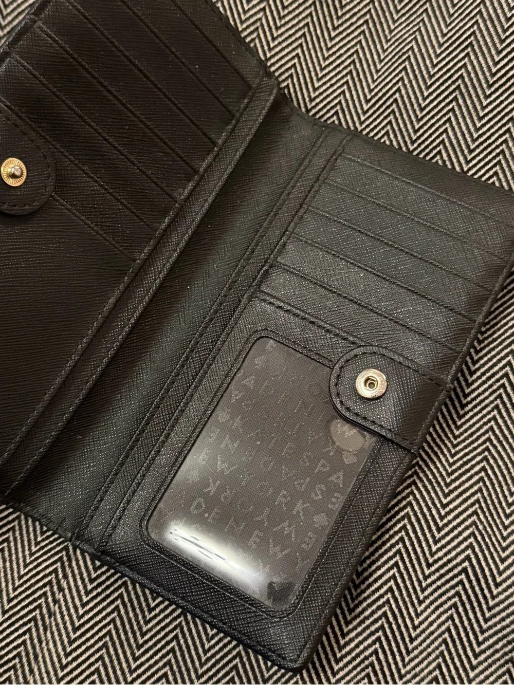Kate Spade New York Black Leather Long Wallet